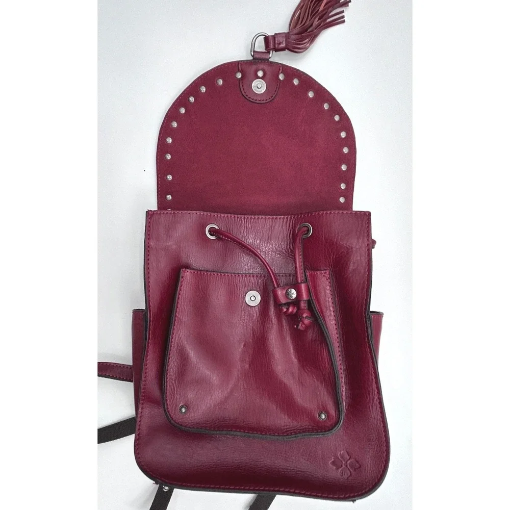 Patricia Nash Jovanna Renaissance Coin Leather Backpack Oxblood NWT Artisan